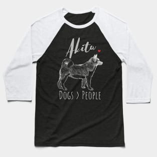 Akita - Dogs > People Baseball T-Shirt